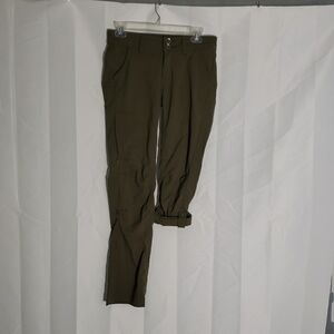 PrAna Women's Halle Olive Green Cargo Hiking Camping Outdoor Size 0 Pants